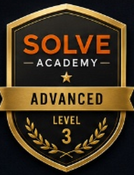 SOLVE Academy Advanced Level Badge