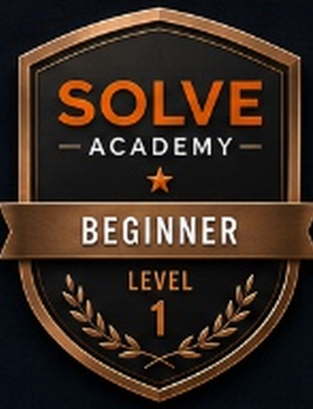 SOLVE Academy Beginner Level Badge