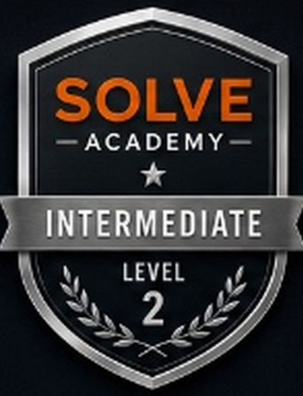 SOLVE Academy Intermediate Level Badge