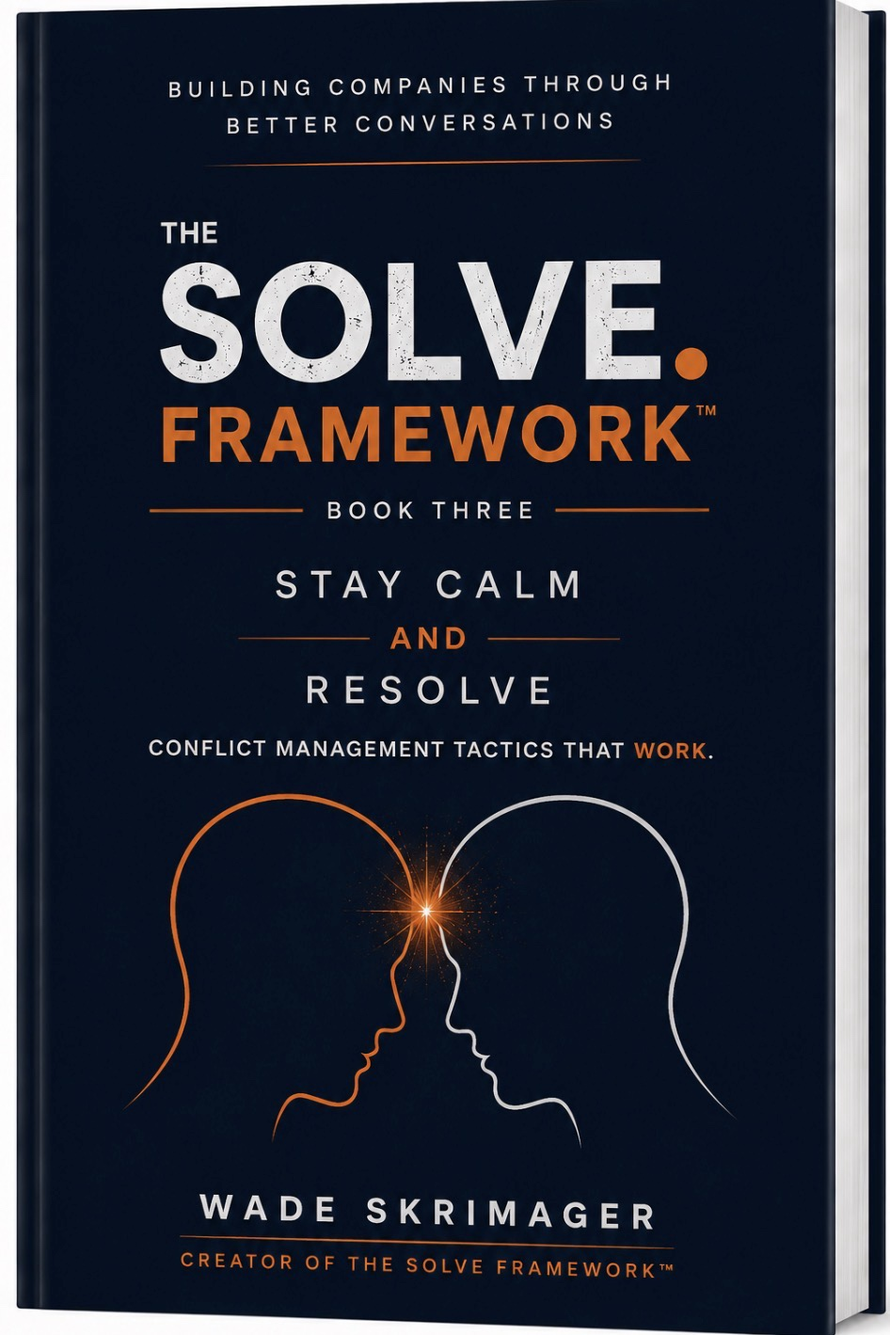 Photo of Stay Calm and Resolve hardcover book - The SOLVE Framework Book Three by Wade Skrimager